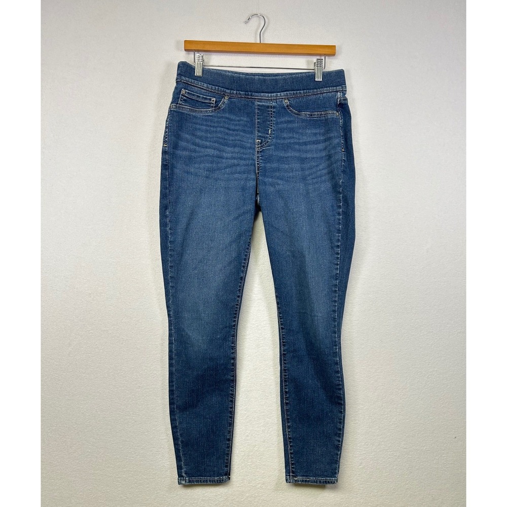 Levi Strauss Signature‎ Gold Pull On Skinny Jeans Women Blue Wash Stretch 30/30